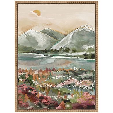 Sylvie Neutral Landscape 03 Framed Canvas by Annie Quigley