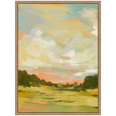 Sylvie Landscape 2 Framed Canvas by Annie Quigley