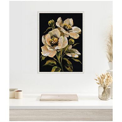 Sylvie Moody Floral 8 Framed Canvas by Annie Quigley