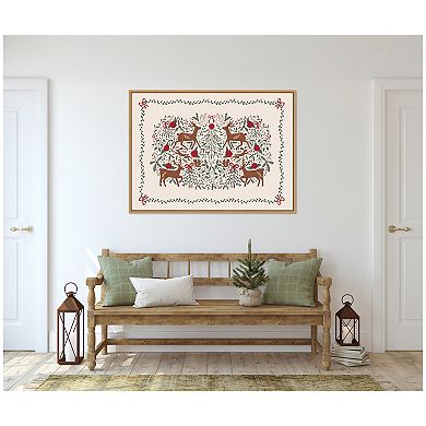 Sylvie Framed Canvas The Winter Woods by Vicky Yorke