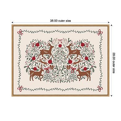 Sylvie Framed Canvas The Winter Woods by Vicky Yorke