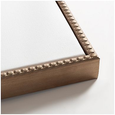 Sylvie Warm Winter Forest Landscape Framed Canvas by The Creative Bunch Studio