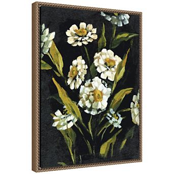 Sylvie Moody Floral 1 Framed Canvas by Annie Quigley
