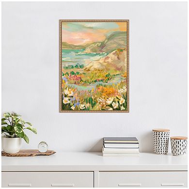 Sylvie Landscape 4 Framed Canvas by Annie Quigley