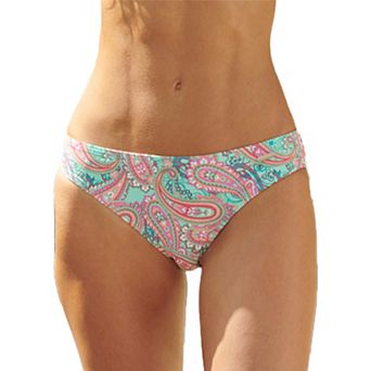 Lascana Women's Paisley Print Classic Bikini Bottom