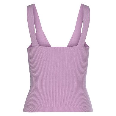 Lascana Women's Ribbed Knit V-Neck Top