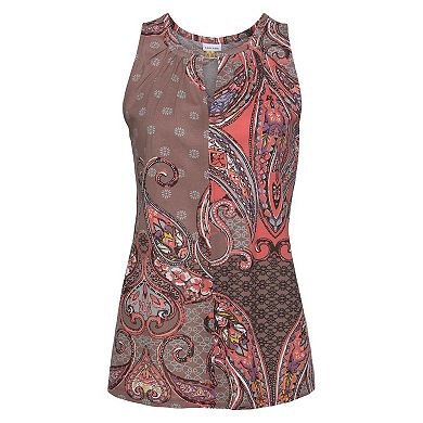 Lascana Women's Sleeveless Keyhole Top