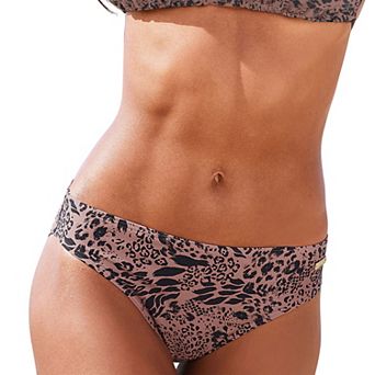 Lascana Women's Leopard Print Bikini Bottom
