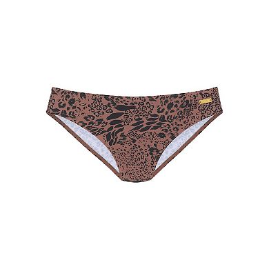 Lascana Women's Leopard Print Bikini Bottom
