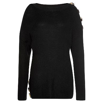 Lascana Women's Button Detail Sweater