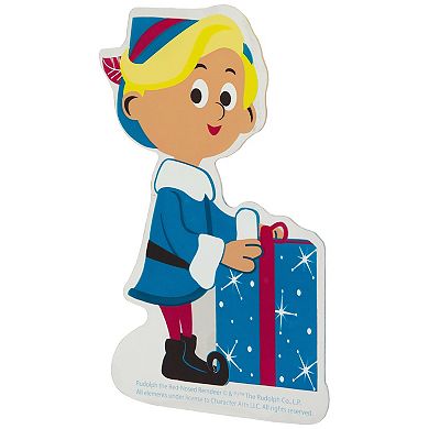 Northlight 7-in. Rudolph the Red-Nosed Reindeer Hermey with Christmas Present Double-Sided Window Cling