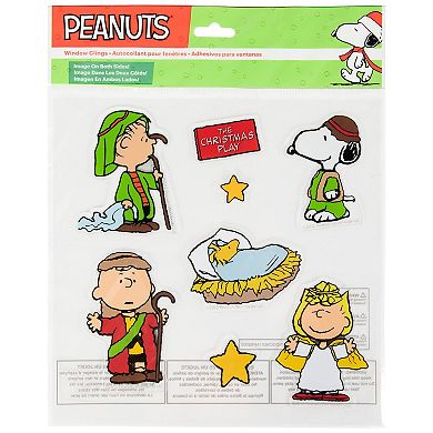 Northlight 8-pc. Peanuts Christmas Nativity Double Sided Wall Decal Set