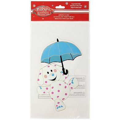 Northlight Rudolph the Red-Nosed Reindeer Spotted Elephant Double-Sided Gel Window Cling