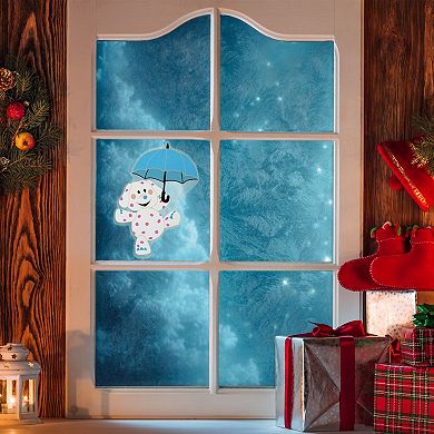 Northlight Rudolph the Red-Nosed Reindeer Spotted Elephant Double-Sided Gel Window Cling