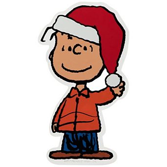 Northlight Peanuts Linus Santa Hat Window Cling