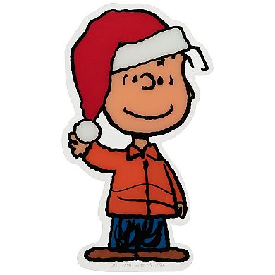 Northlight Peanuts Linus Santa Hat Window Cling