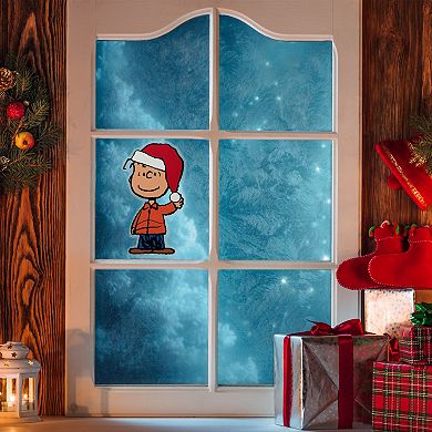 Northlight Peanuts Linus Santa Hat Window Cling