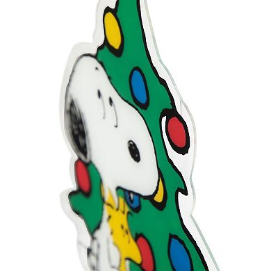 Northlight Peanuts Woodstock & Snoopy Christmas Tree Window Cling Decoration