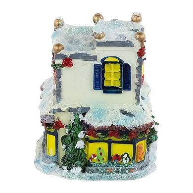 Northlight 4-in. Glittered Snowy Toy Shop Christmas Village Building Table Decor