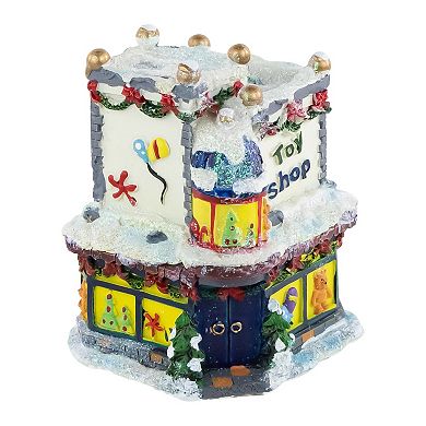 Northlight 4-in. Glittered Snowy Toy Shop Christmas Village Building Table Decor
