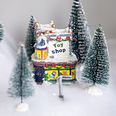 Northlight 4-in. Glittered Snowy Toy Shop Christmas Village Building Table Decor