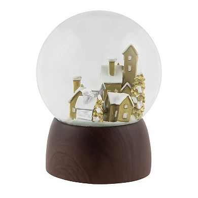 Northlight 6.5-in. Christmas Village in the Woods Musical Snow Globe Table Decor
