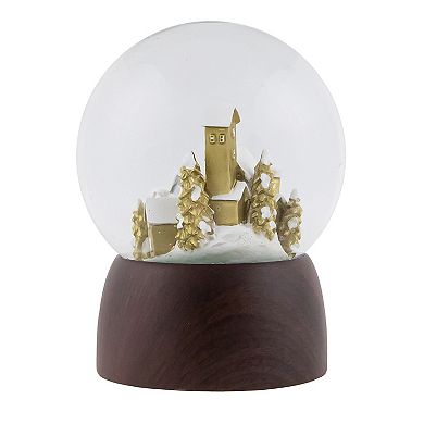 Northlight 6.5-in. Christmas Village in the Woods Musical Snow Globe Table Decor
