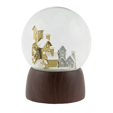 Northlight 6.5-in. Christmas Village in the Woods Musical Snow Globe Table Decor