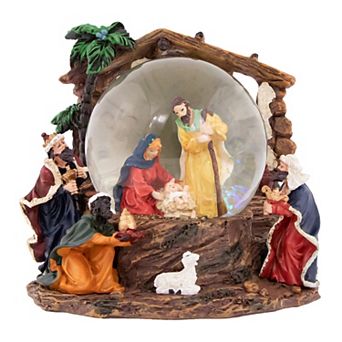 Northlight Holy Family Christmas Nativity Musical Water Globe Table Decor