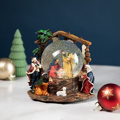 Northlight Holy Family Christmas Nativity Musical Water Globe Table Decor