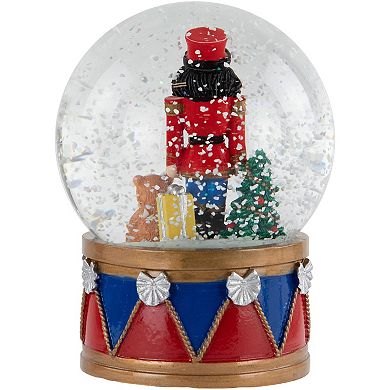 Northlight Nutcracker & Teddy Bear Musical Snow Globe Table Decor