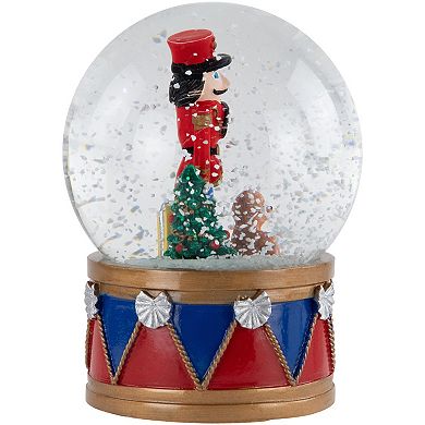 Northlight Nutcracker & Teddy Bear Musical Snow Globe Table Decor