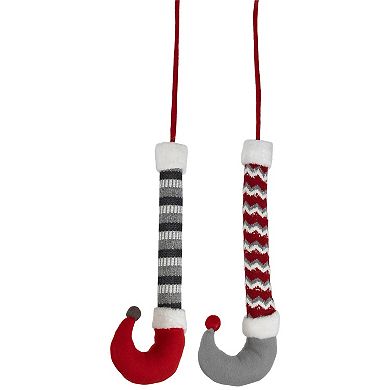 Northlight 2-pk. 30-in. Plush Elf Leg Christmas Picks Tree Decor