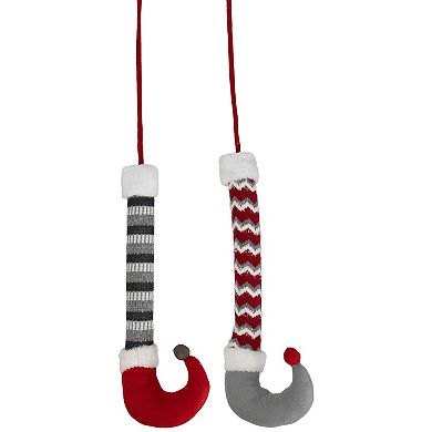 Northlight 2-pk. 30-in. Plush Elf Leg Christmas Picks Tree Decor
