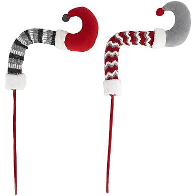 Northlight 2-pk. 30-in. Plush Elf Leg Christmas Picks Tree Decor