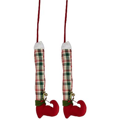 Northlight 2-pk. 30-in. Plush Elf Leg Christmas Picks Decor