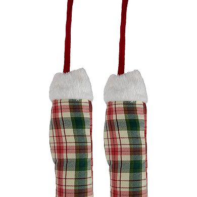 Northlight 2-pk. 30-in. Plush Elf Leg Christmas Picks Decor