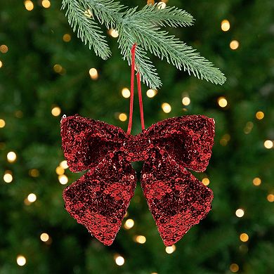 Northlight 6-in. Shimmering Sequin Bow Christmas Ornament