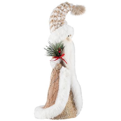 Northlight 19-in. Santa Gnome Holding Pine Sprigs Christmas Figure