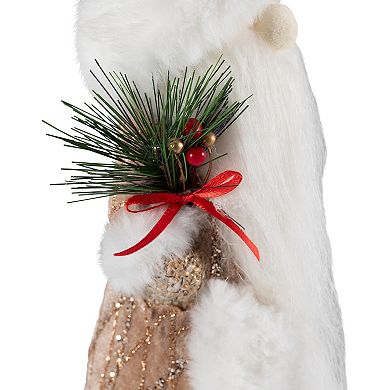 Northlight 19-in. Santa Gnome Holding Pine Sprigs Christmas Figure