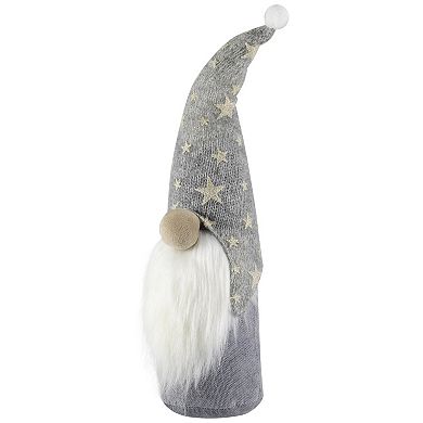 Northlight 17-in. Gnome with Knitted Star Pattern Hat Christmas Figure
