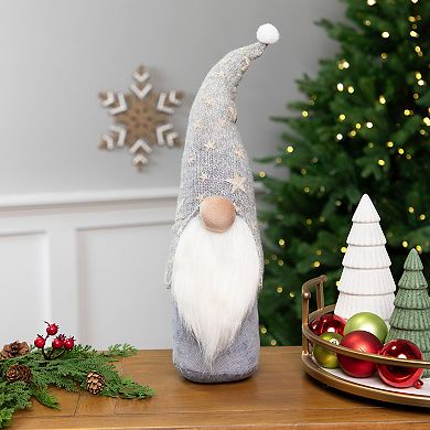 Northlight 17-in. Gnome with Knitted Star Pattern Hat Christmas Figure