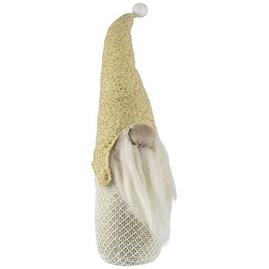 Northlight 17.5-in. Plush Christmas Gnome with Sequins Tabletop Figure