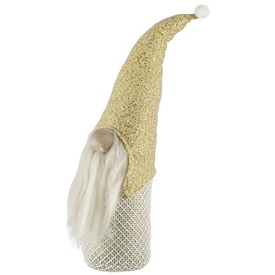 Northlight 17.5-in. Plush Christmas Gnome with Sequins Tabletop Figure