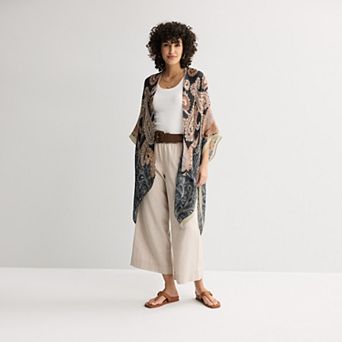 Women's Sonoma Goods For Life® Pleated Paisley Topper