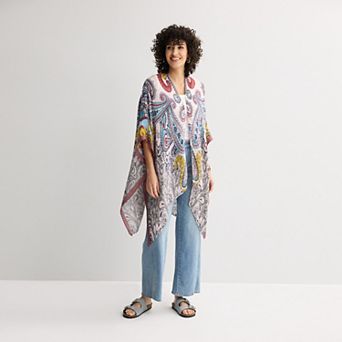 Women's Sonoma Goods For Life® Pleated Paisley Topper