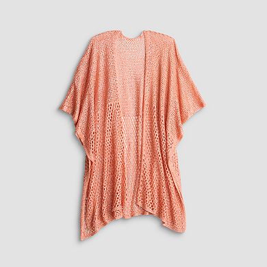 Women's Sonoma Goods For Life® Sequin Open Knit Ruana Topper