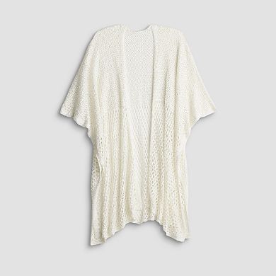 Women's Sonoma Goods For Life® Sequin Open Knit Ruana Topper