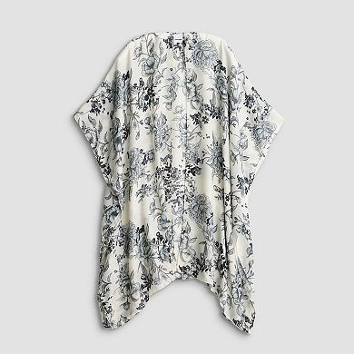 Women's Sonoma Goods For Life® Romantic Blooms Open-Front Ruana Topper