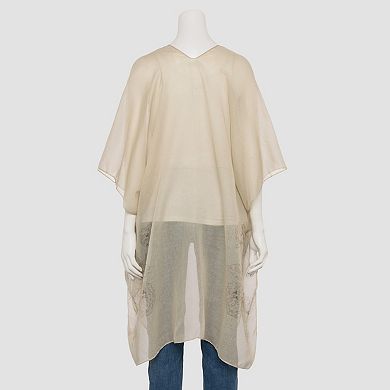 Women's Sonoma Goods For Life® Sketched Blooms Open-Front Ruana Topper